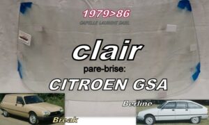 Pare-brise clair CITROEN GSA - 1979/86