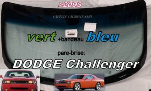 Pare-brise teinté vert +bandeau bleu DODGE CHALLENGER - 2008/22
