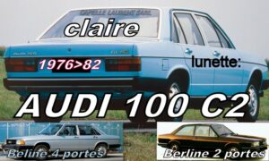AUDI 100 C2 lunette claire - 1976/82