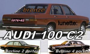 AUDI 100 C2 lunette teintée bronze - 1976/82