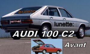 AUDI 100 C2 AVANT lunette teintée bronze - 1977/82