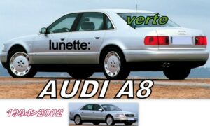 AUDI A8 lunette teintée verte - 1994/2002