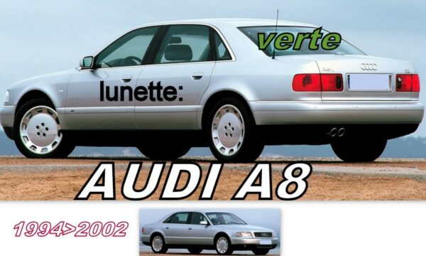 AUDI A8 lunette teintée verte - 1994/2002