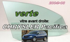 CHRYSLER vitre latérale teintée verte - 2004/08