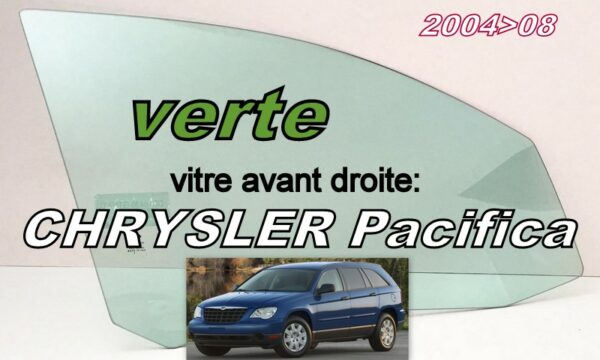 CHRYSLER vitre latérale teintée verte - 2004/08