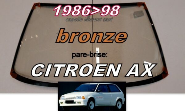 CITROEN AX pare-brise teinté bronze - 1986/98