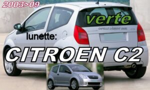 CITROEN C2 lunette teintée verte - 2003/09