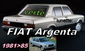 FIAT 132/ARGENTA lunette teintée verte - 1981/85