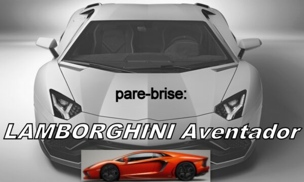 Pare-brise teinté vert LAMBORGHINI AVENTADOR