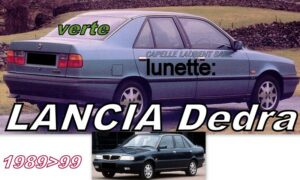 LANCIA DEDRA lunette teintée verte - 1989/99
