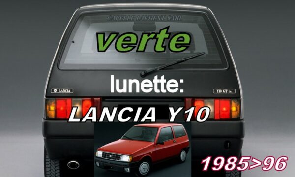 LANCIA Y10 lunette teintée verte - 1985/96