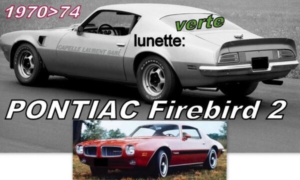 PONTIAC FIREBIRD 2 lunette teintée verte - 1970/74
