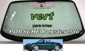 PORSCHE 986 BOXSTER pare-brise teinté vert - 1996/2004