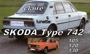SKODA 105/120/130 TYPE 742 lunette claire - 1976/90