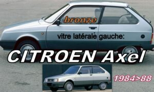 CITROEN AXEL vitre latérale gauche teintée bronze - 1984/88