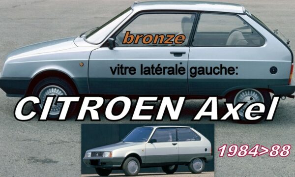 CITROEN AXEL vitre latérale gauche teintée bronze - 1984/88