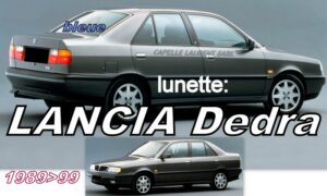 LANCIA DEDRA lunette teintée bleue - 1989/99