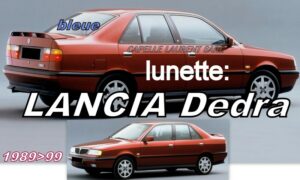 LANCIA DEDRA lunette teintée bleue - 1989/99