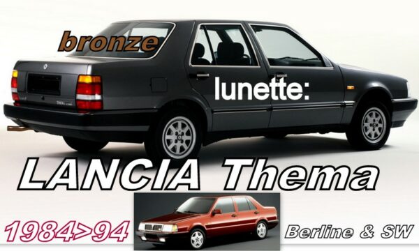 LANCIA THEMA lunette teintée bronze - 1984/94