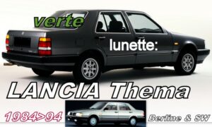 LANCIA THEMA lunette teintée verte - 1984/94