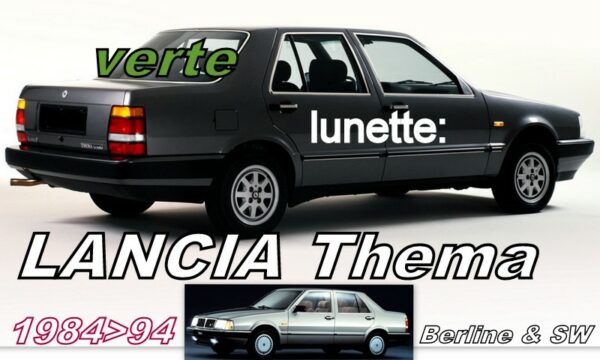 LANCIA THEMA lunette teintée verte - 1984/94