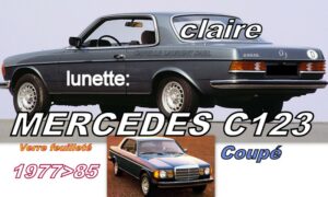 Lunette claire MERCEDES C123 COUPE - 1977/85