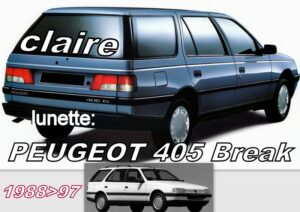 PEUGEOT 405 BREAK  lunette claire - 1988/97