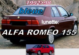 ALFA ROMEO 155 lunette teintée bleue - 1992/98