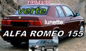 ALFA ROMEO 155 lunette teintée verte - 1994/98