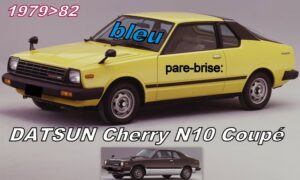 DATSUN CHERRY N10 COUPE pare-brise teinté bleu - 1979/82