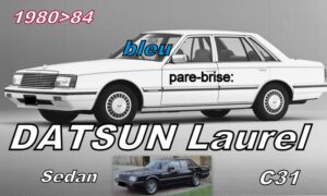 DATSUN LAUREL C31 SEDAN pare-brise teinté bleu - 1980/84