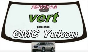 GMC YUKON pare-brise teinté vert 2007/14