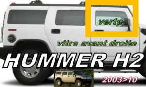 HUMMER H2 vitre de porte AVANT DROITE - 2003/10
