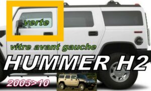 HUMMER H2 vitre de porte AVANT GAUCHE - 2003/10