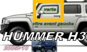 HUMMER H3 vitre de porte AVANT GAUCHE - 2005/10