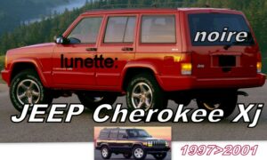 JEEP CHEROKEE XJ lunette surteintée grise - 1997/2001