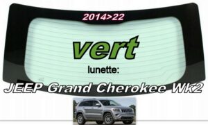 JEEP GRAND CHEROKEE WK2 lunette teintée verte - 2014/22