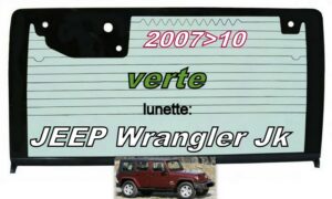 JEEP WRANGLER JK lunette teintée verte - 2007/10