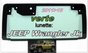 JEEP WRANGLER JK lunette teintée verte - 2011/18