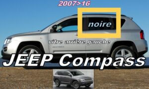 JEEP COMPASS vitre de porte arrière gauche surteintée grise - 2007/16