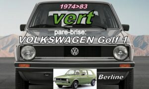 VOLKSWAGEN GOLF 1 pare-brise teinté vert - 1974/83