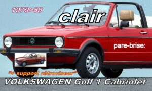VOLKSWAGEN GOLF 1 CABRIOLET pare-brise clair - 1979/88