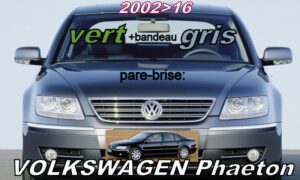 VOLKSWAGEN PHAETON pare-brise teinté vert +bandeau gris - 2002/16