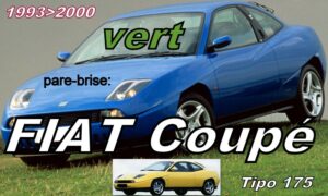 FIAT COUPE pare-brise teinté vert - 1993/2000