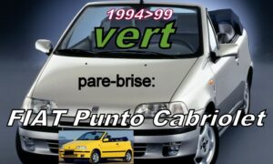 FIAT PUNTO CABRIOLET pare-brise teinté vert - 1994/99