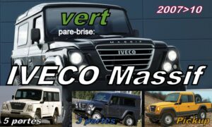 IVECO MASSIF pare-brise teinté vert - 2007/10