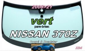NISSAN 370Z pare-brise teinté vert - 2008/21