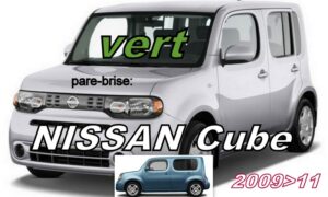 NISSAN CUBE pare-brise teinté vert - 2009/11