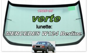 MERCEDES W124 BERLINE lunette teintée verte - 1985/95