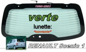 RENAULT SCENIC lunette teintée verte - 1996/2003
